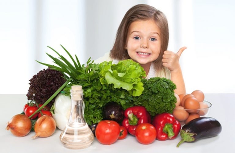 la dieta vegetariana en niños