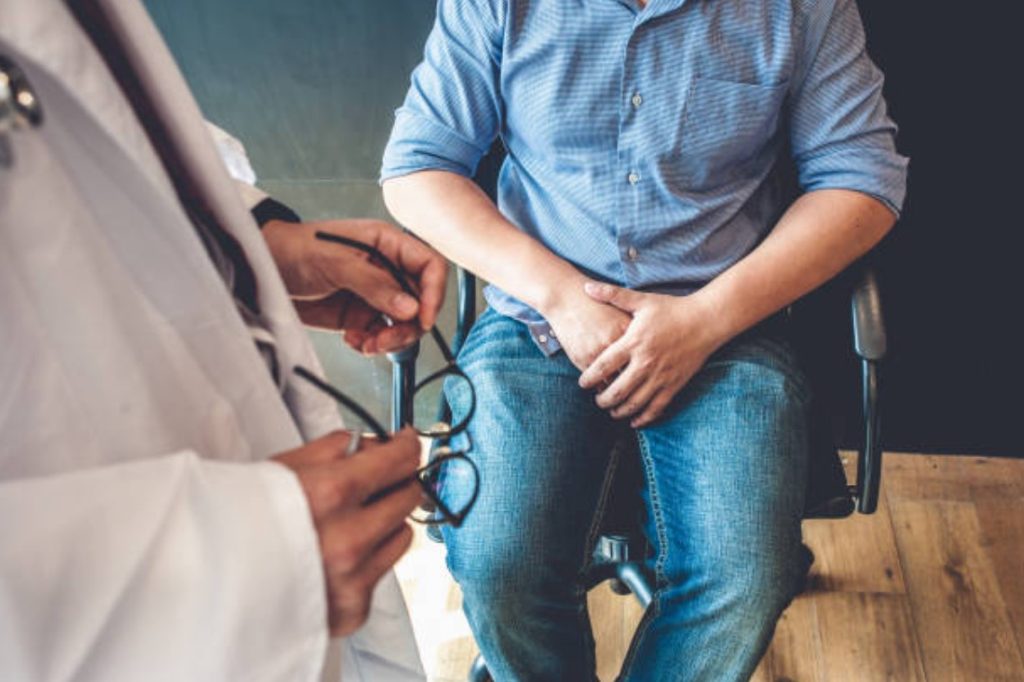 hombre con tratamiento de sildenafil