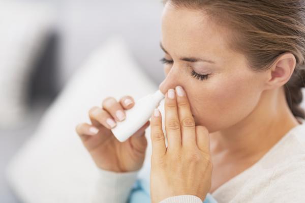 Inhalador para la nariz reseca
