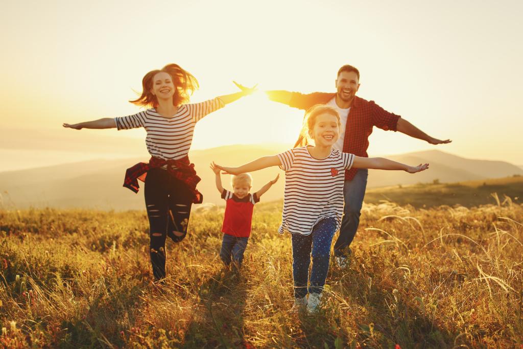 Familia en el parque
