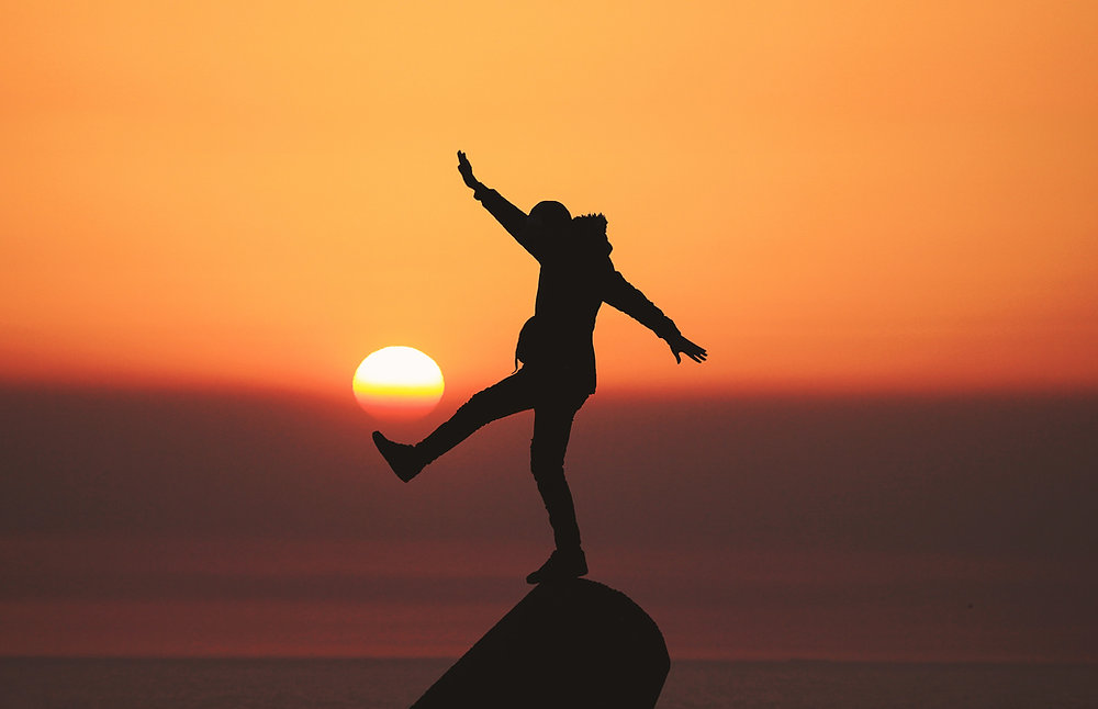 Hombre con energía y salud