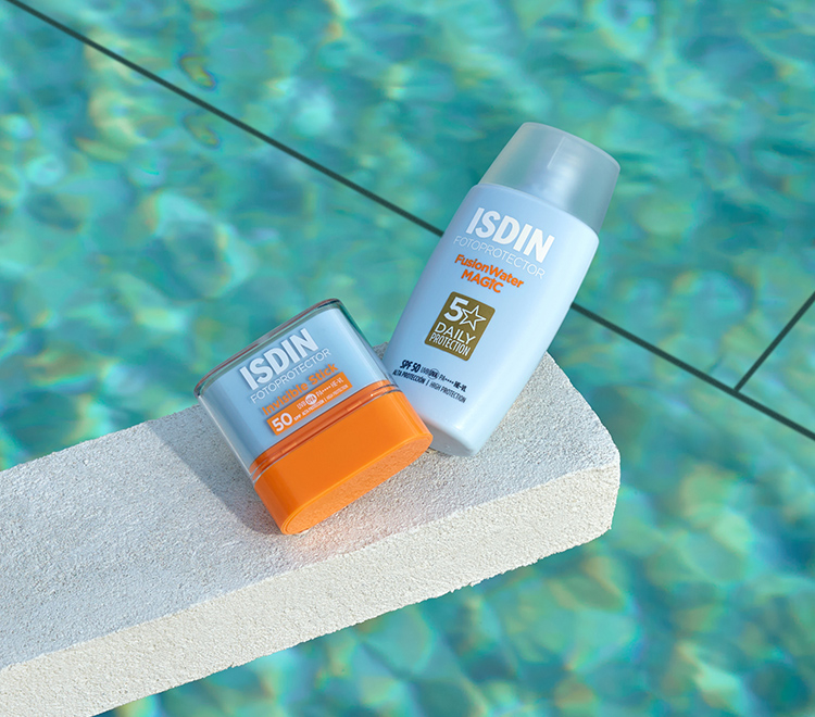 Diferentes protectores solares de Isdin
