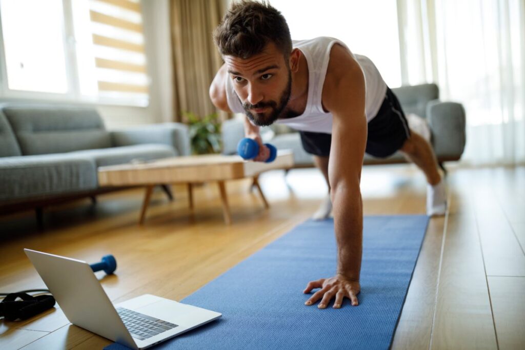 Hombre haciendo ejercicio