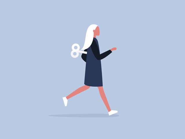Mujer con energía