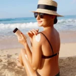 Mujer en la playa