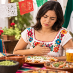 Mujer con acidez en fiestas patrias